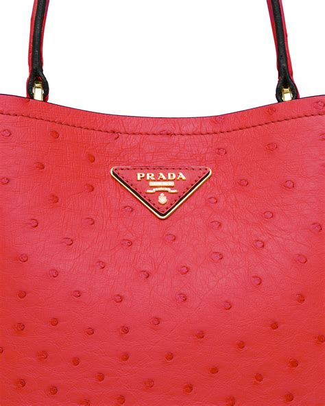 ostrich bag prada|Prada ostrich leather bag.